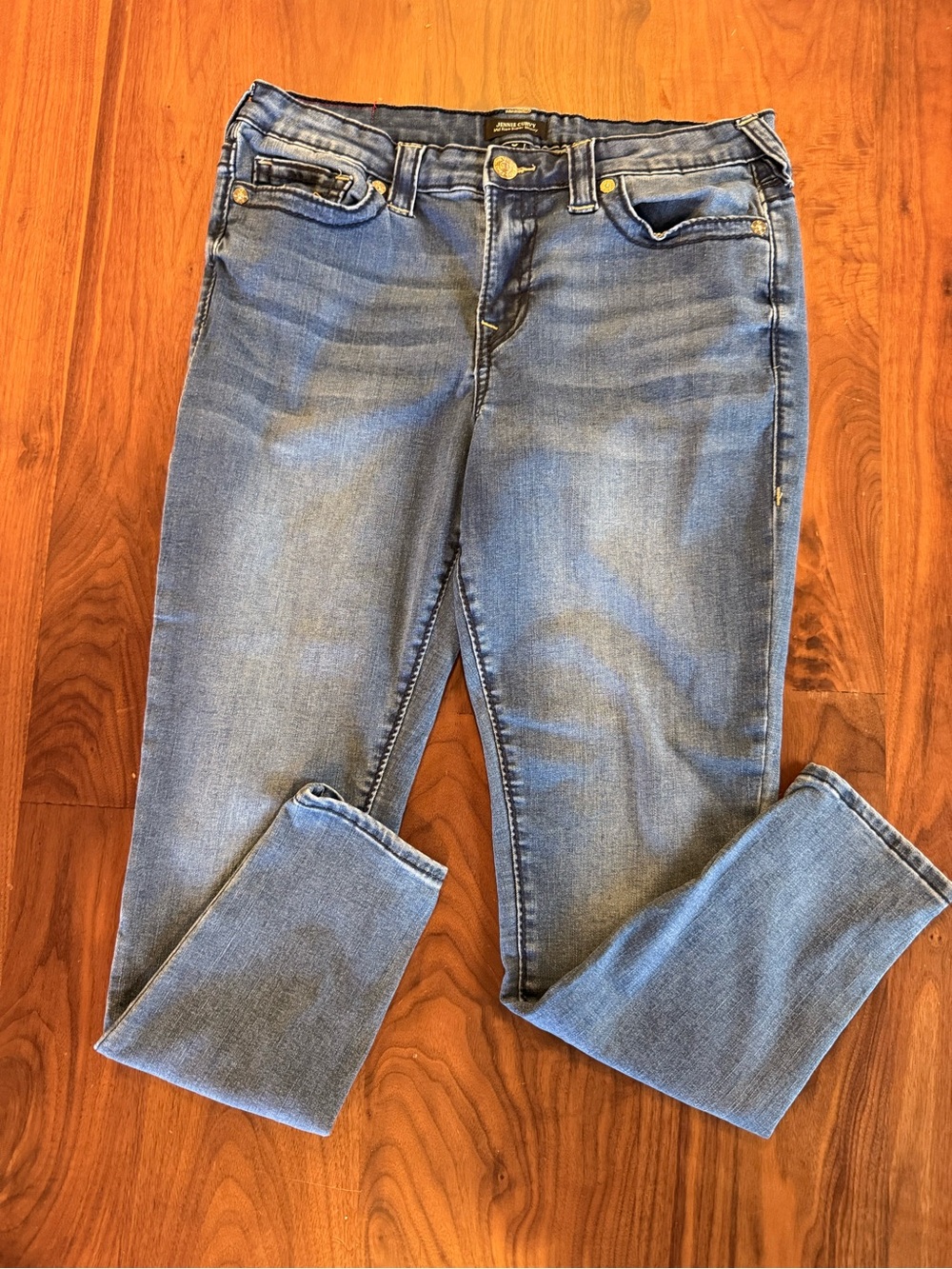 True Religion Jennie Curvy Mid Rise Super Skinny Jeans Size 32